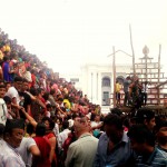 People waiting for kumari Rath IndraJatra